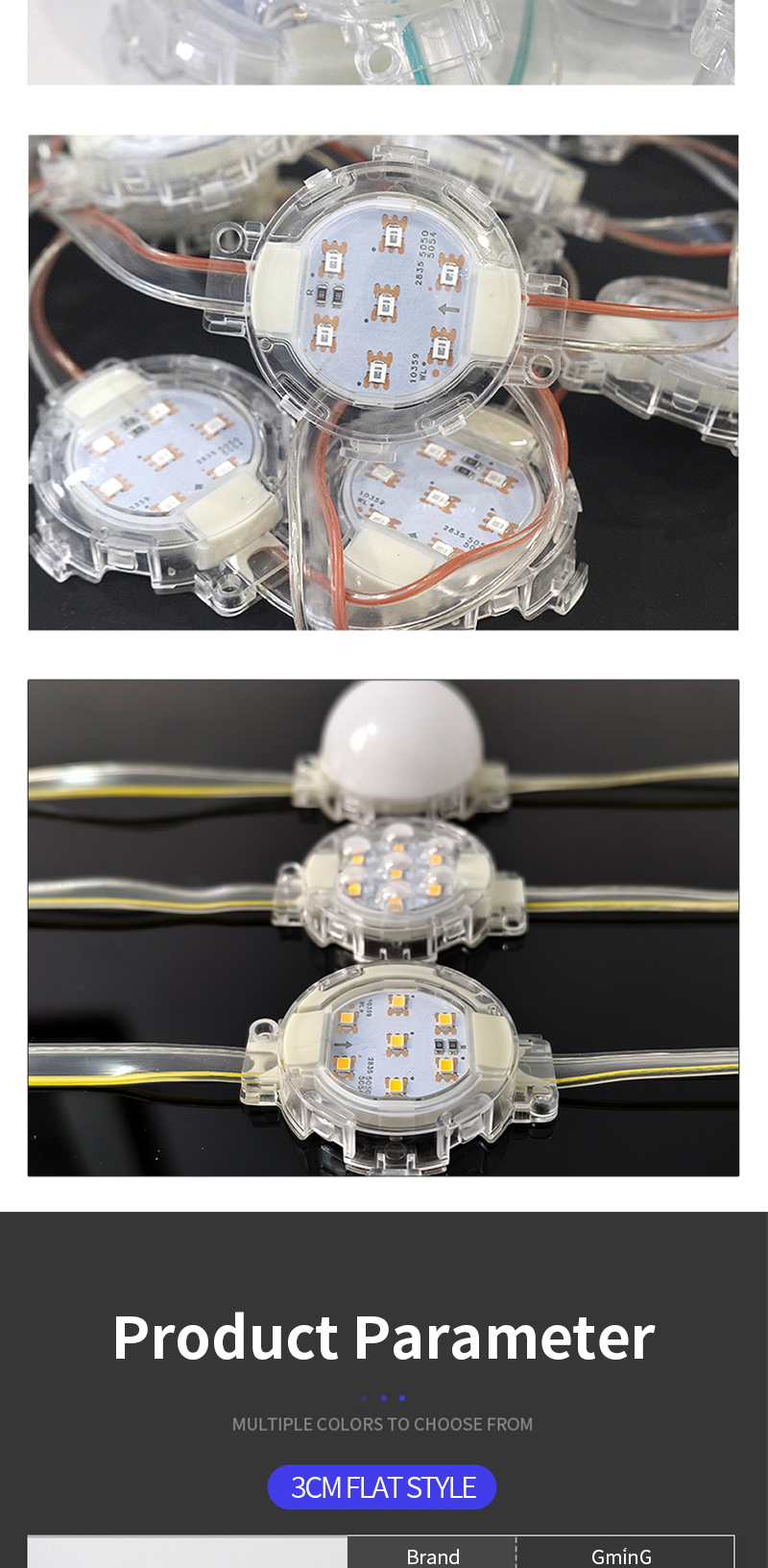 long lifespan RGB pixel light