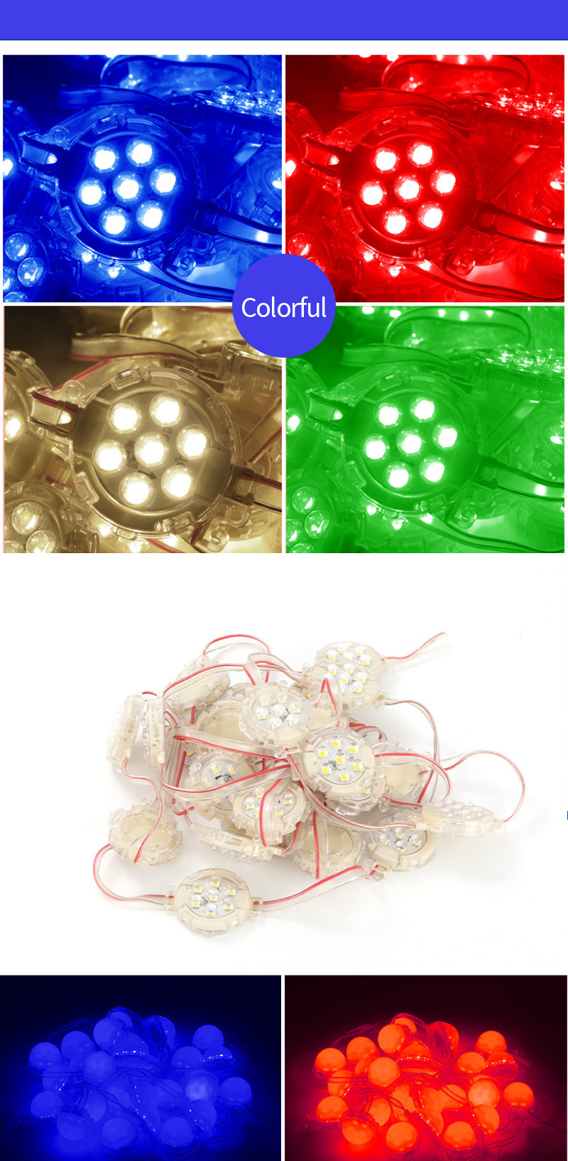 long lifespan RGB pixel light