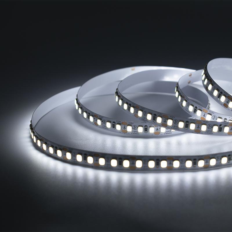 Flexible LED tape light showing multiple color options