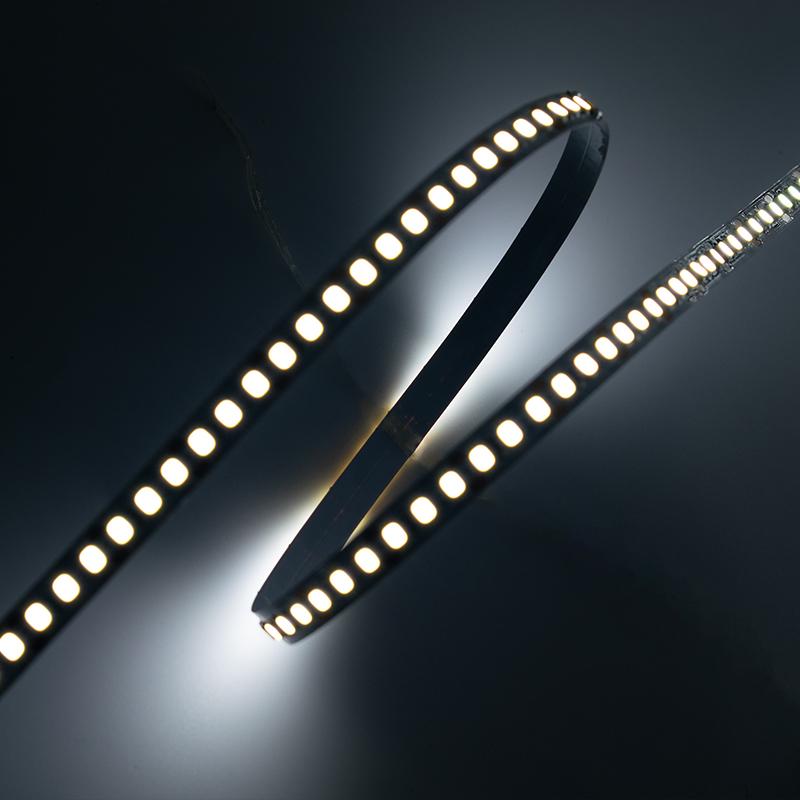 Flexible LED tape light showing multiple color options